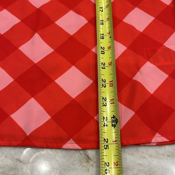 J.Crew Factory Gingham Halter Top | Pink & Red | Size 6 | Excellent - Picture 5 of 8